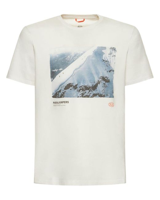 Parajumpers Nature Print Cotton Jersey T-shirt in Gray for Men | Lyst
