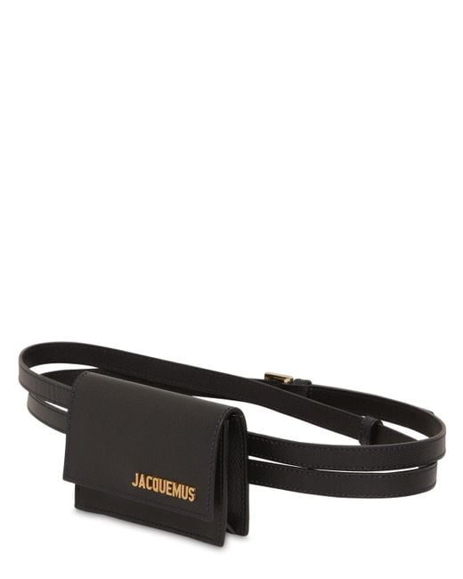 Jacquemus La Ceinture Bello Leather Belt Bag in Black | Lyst Canada