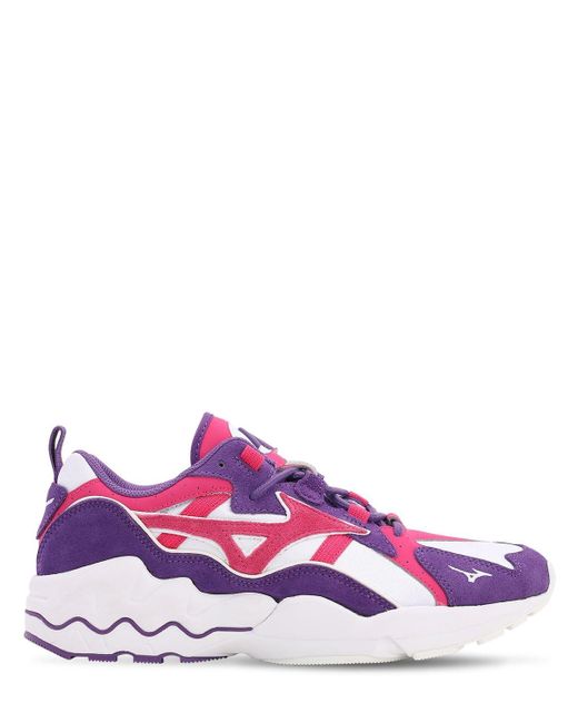 mizuno running mens purple