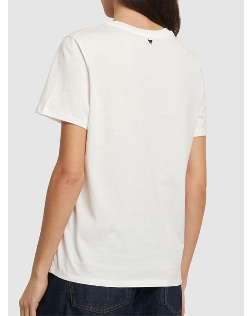 Weekend by Maxmara Teiera コットンジャージーtシャツ White