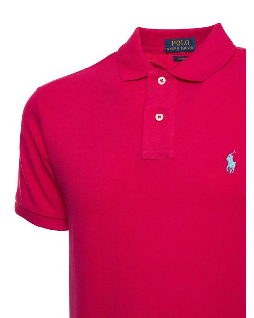 Camisa Polo De Algodón Piqué Polo Ralph Lauren de hombre de color Rosa |  Lyst