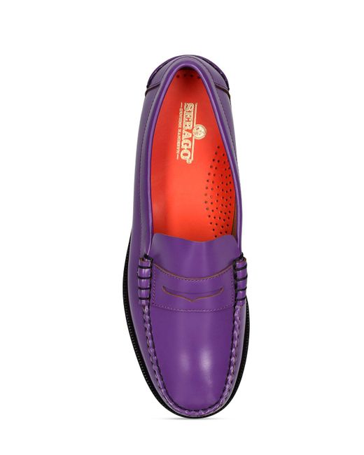 Sebago Loafer Aus Geschmeidigem Leder "dan" in Purple für Herren