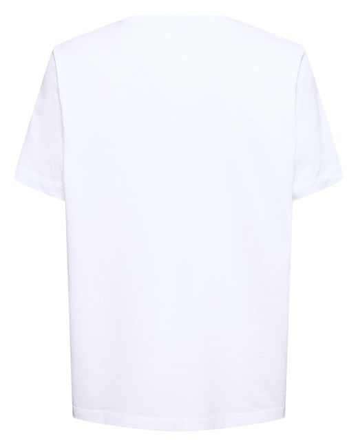 Maison Kitsuné White Bold Fox Head Patch Comfort T-shirt for men