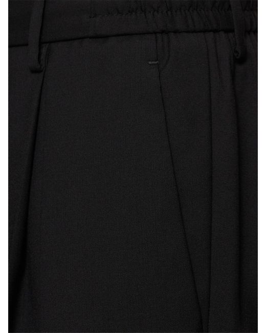 Tagliatore Herren Jogginghose Aus Wolle „Clapton“ in Black für Herren