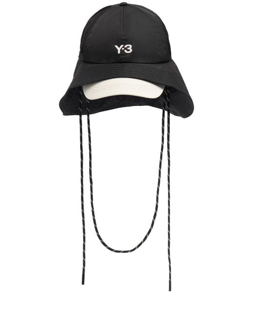 Uomo Cappello 3S di Y-3 in Black da Uomo