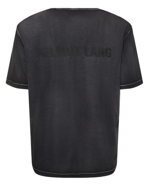 Hombre Camiseta De Algodón Helmut Lang de hombre de color Black