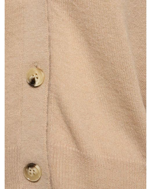 Weekend by Maxmara Natural Oblio Mohair Blend Knit Cardigan
