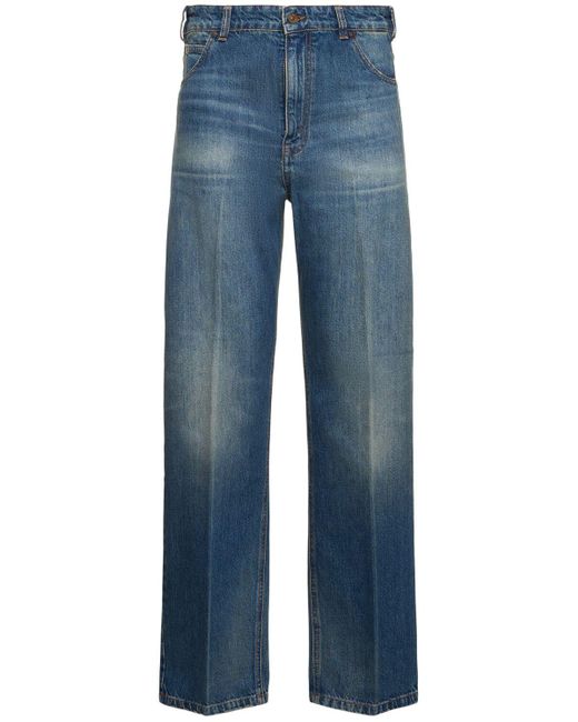 Jeans rectos lavados Victoria Beckham de color Blue