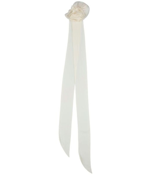 Zimmermann White Flower Neck Scarf