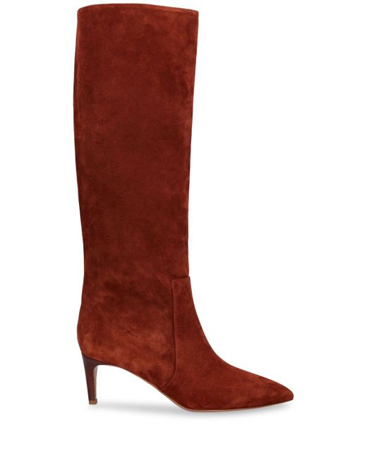 Paris Texas Red 60Mm Stiletto Leather Tall Boots
