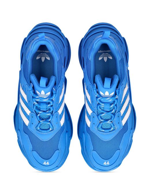 Balenciaga Blue Adidas Triple S Sneakers for men