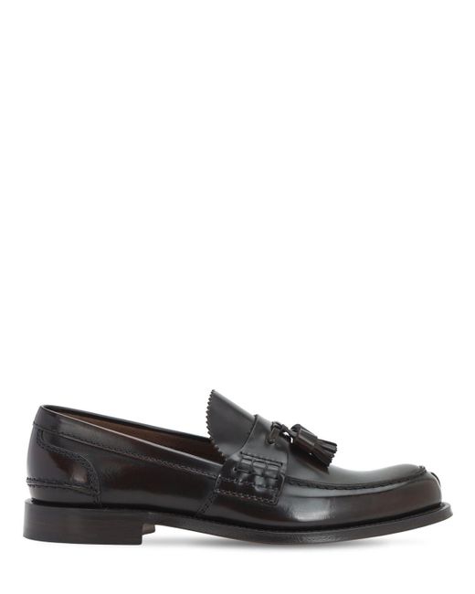 Church s Oreham Glossy Leather Loafers in Brown for Men Lyst