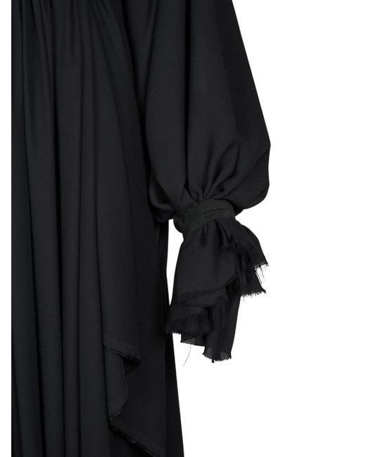 Balenciaga Black Light Tech Crepe Dress