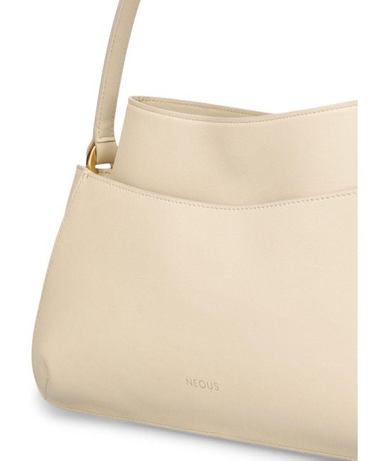 Neous Natural Erid Leather & Suede Shoulder Bag