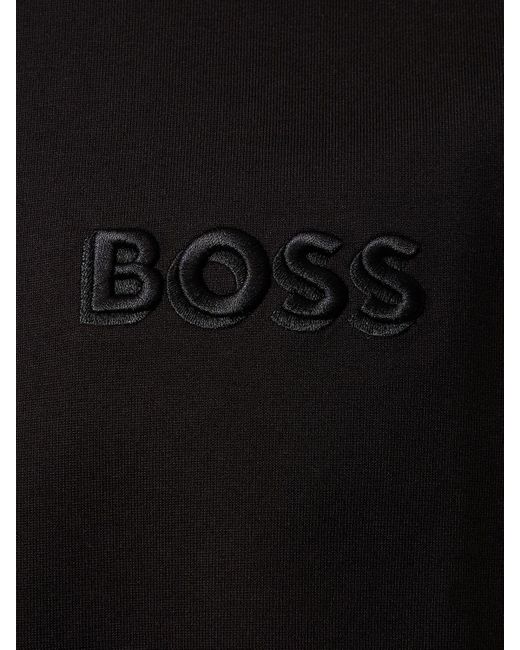 T-shirt tiburt 423 in cotone di Boss in Black da Uomo