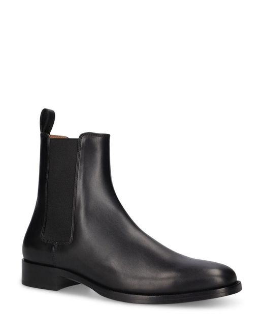 The Row Dallas Leather Boots in Black for Men | Lyst