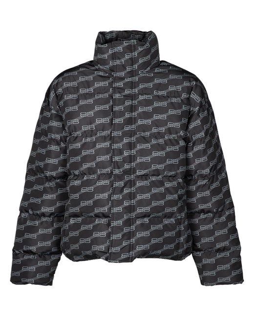 Balenciaga Gray Printed Tech Puffer Jacket for men