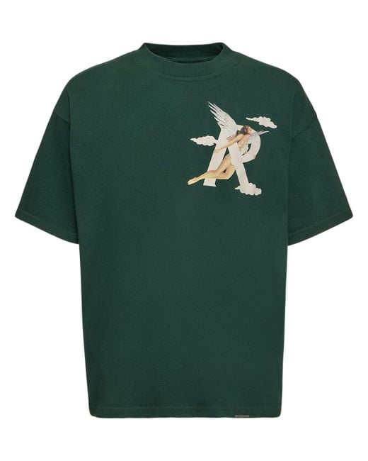Represent Green Storms In Heaven Logo Cotton T-shirt for men