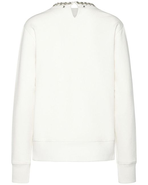 Golden Goose Deluxe Brand White Sweatshirt Aus Baumwolle "journey"
