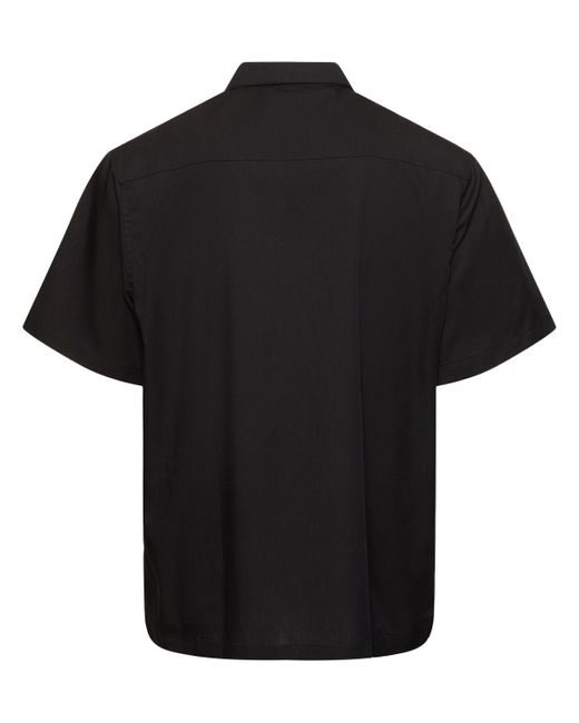 Carhartt Black Delray Cotton Blend Short Sleeve Shirt for men