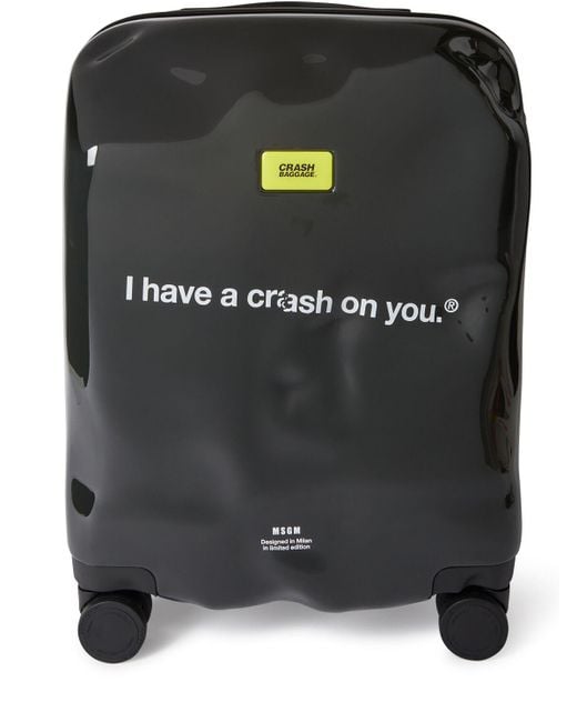 Trolley x crash baggage icon di MSGM in Black da Uomo
