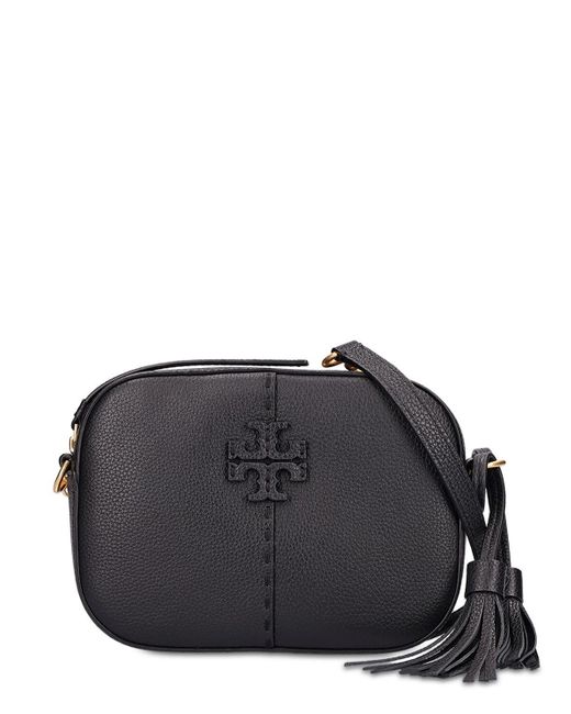 Tory Burch Mcgraw Leather Camera Bag in Black Lyst UK