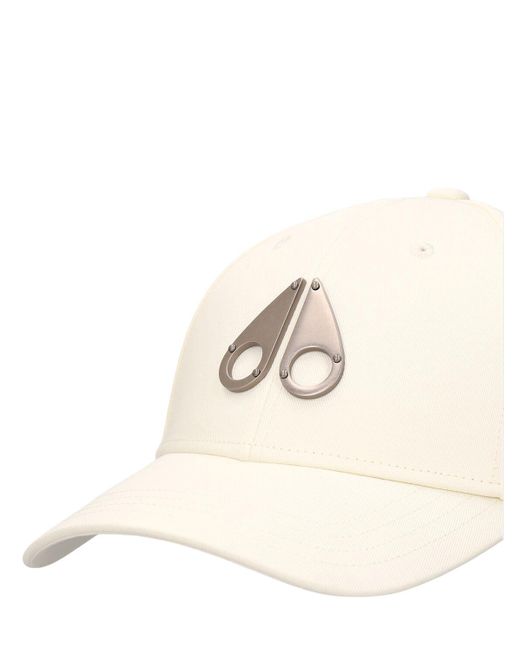 Moose Knuckles Baseballkappe Aus Baumwolle Mit Logo in Natural für Herren