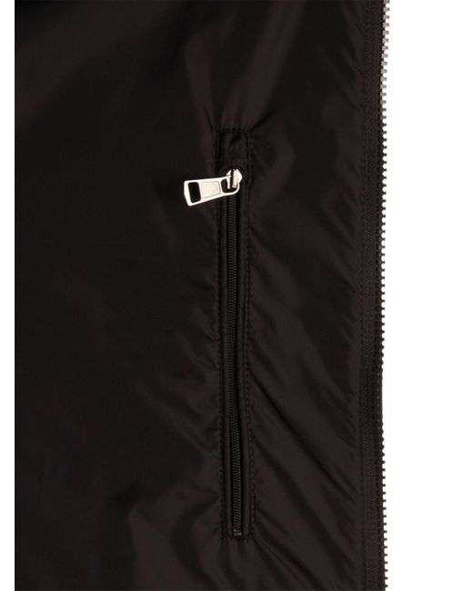 Moncler Black Reppe Nylon Rainwear Jacket for men