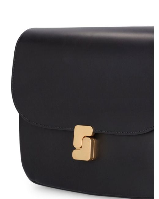 Soeur Black Maxi Bellissima Leather Shoulder Bag