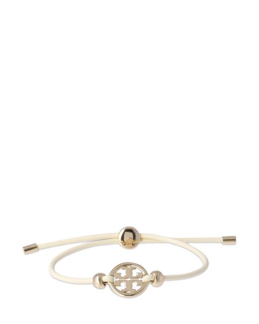 Tory Burch Miller Slider Leather Bracelet in Natural Lyst