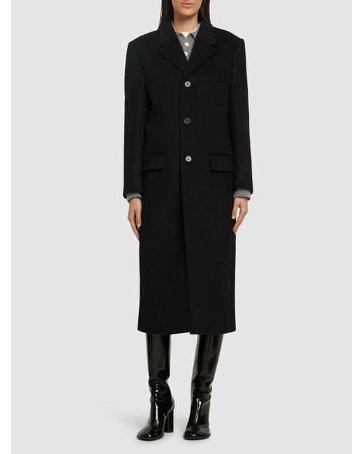 Abrigo de cashmere con 3 botones DUNST de color Black
