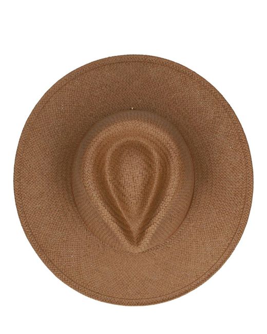 Janessa Leone Brown Hut Aus Stroh "sherman"