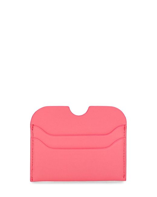 Acne Pink Large R Elmas Leather Card Holder