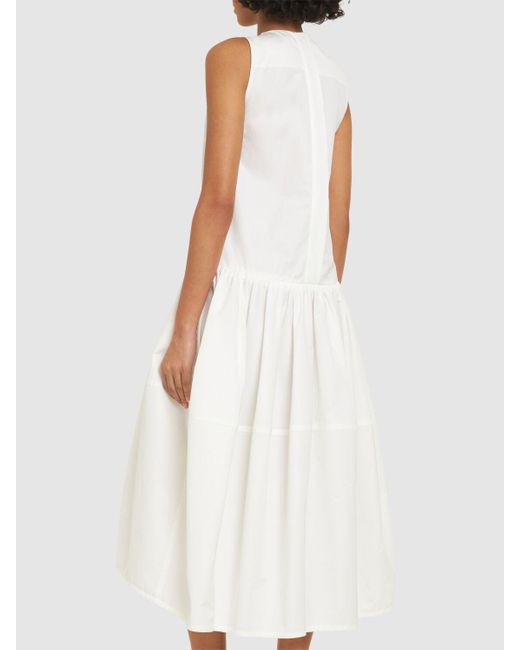 Jil Sander コットンポプリンドレス White