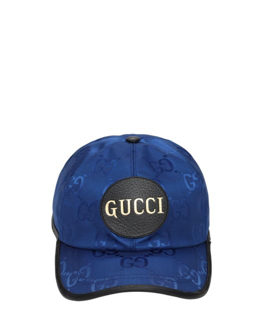 Gucci Blue Off The Grid Nylon Baseball Cap for men