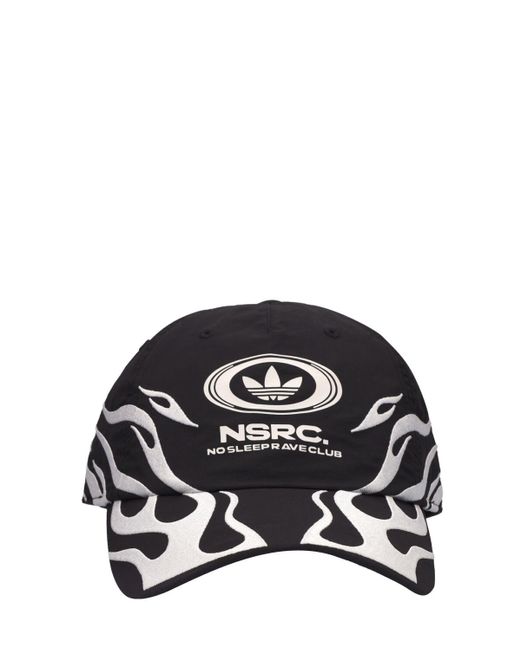 Adidas Originals Black No Sleep Rave Club Hat for men
