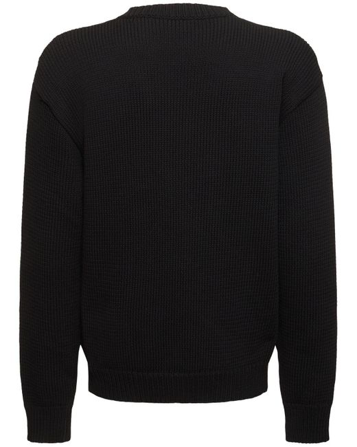 Off-White c/o Virgil Abloh Black Big Bookish Chunky Knit Sweater for men