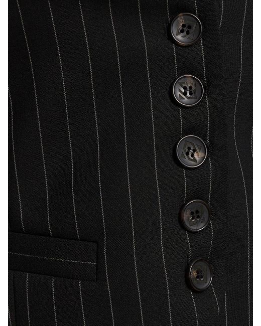 GIUSEPPE DI MORABITO Black Stretch Wool Vest