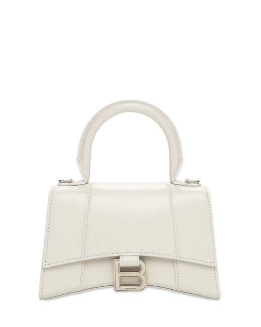 balenciaga hourglass bag xs white
