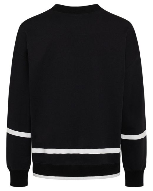 Sudadera de jersey de algodón con logo Dolce & Gabbana de hombre de color Black