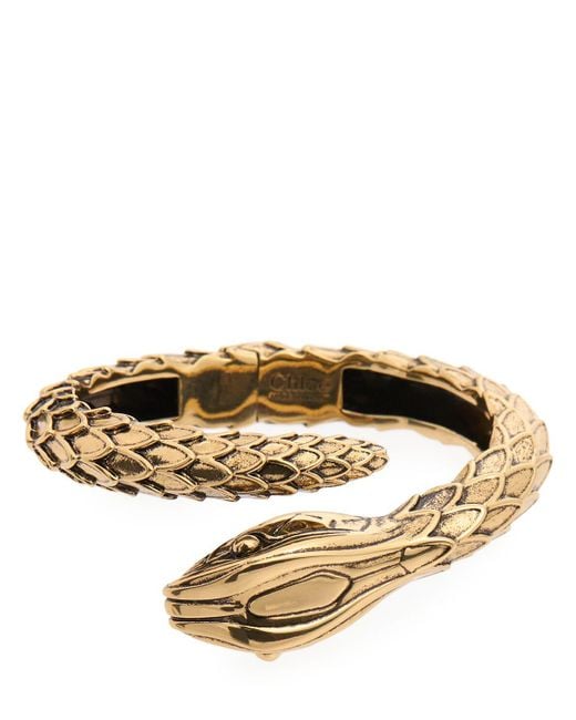 Chloé Metallic Snake Bracelet