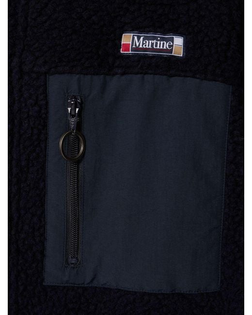 Martine Rose Black Oversize Fleece Jacket for men