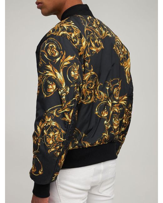 Versace Jeans Couture Regalia Baroque Print Reversible Bomber Jacket In  Black For Men Lyst | lupon.gov.ph