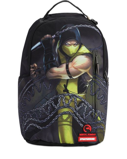 Sprayground Multicolor Mortal Kombat Scorpion Backpack for men