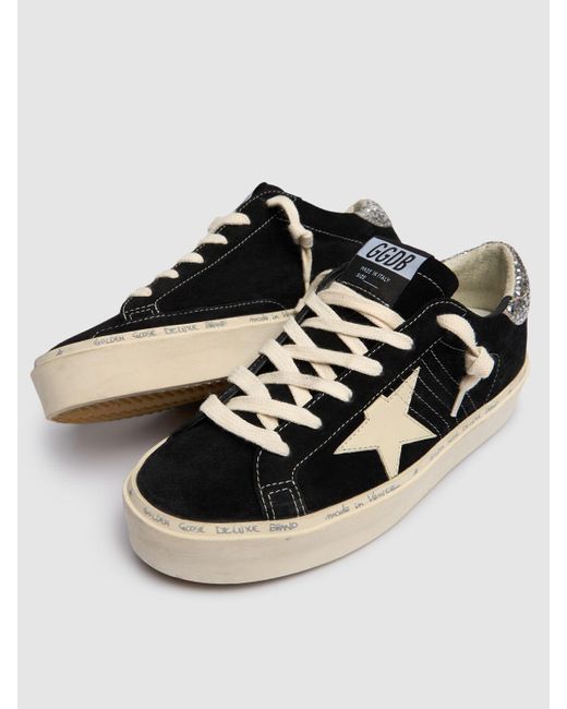 Golden Goose Deluxe Brand Hi Star スエードブランドスニーカー:30mm Black