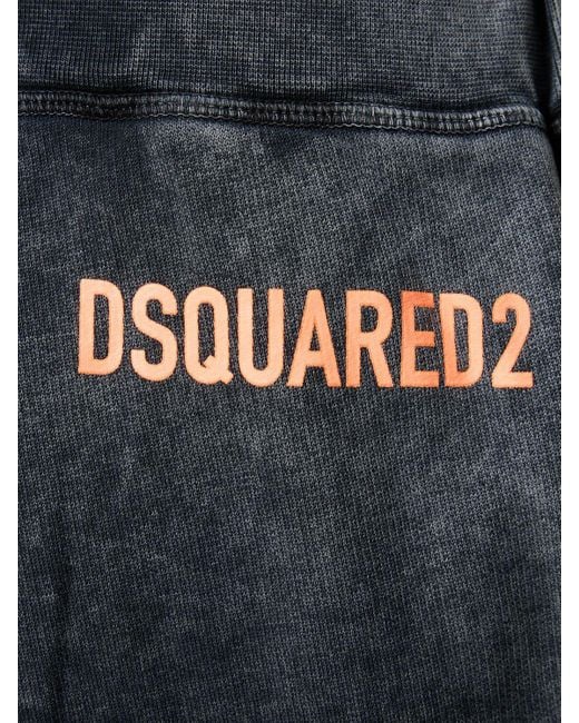 DSquared² Blue Cotton Sweatpants for men