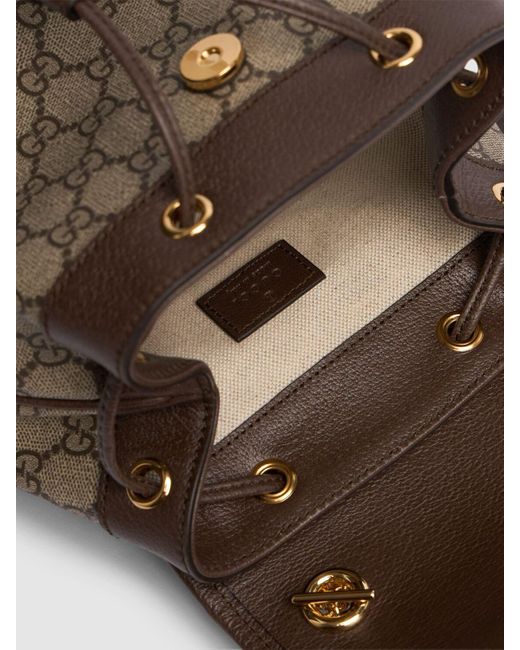 Gucci Mini Ophidia キャンバスバックパック Brown