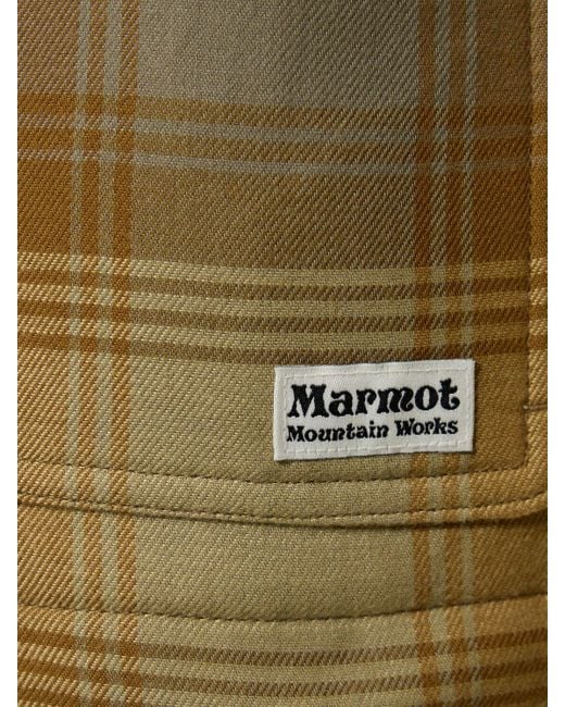 Marmot Green Ridgefield Sherpa Flannel Overshirt for men