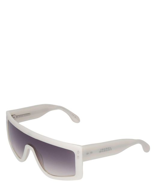 Isabel Marant Purple The New Maxi Temple Acetate Sunglasses
