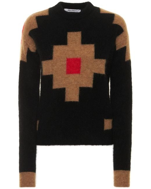 Max Mara Black Sweater Aus Mohairmischung "aris"